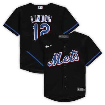 toddler nike francisco lindor black new york mets alternate